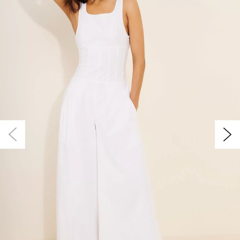 WeWoreWhat Pleated Corset Jumpsuit